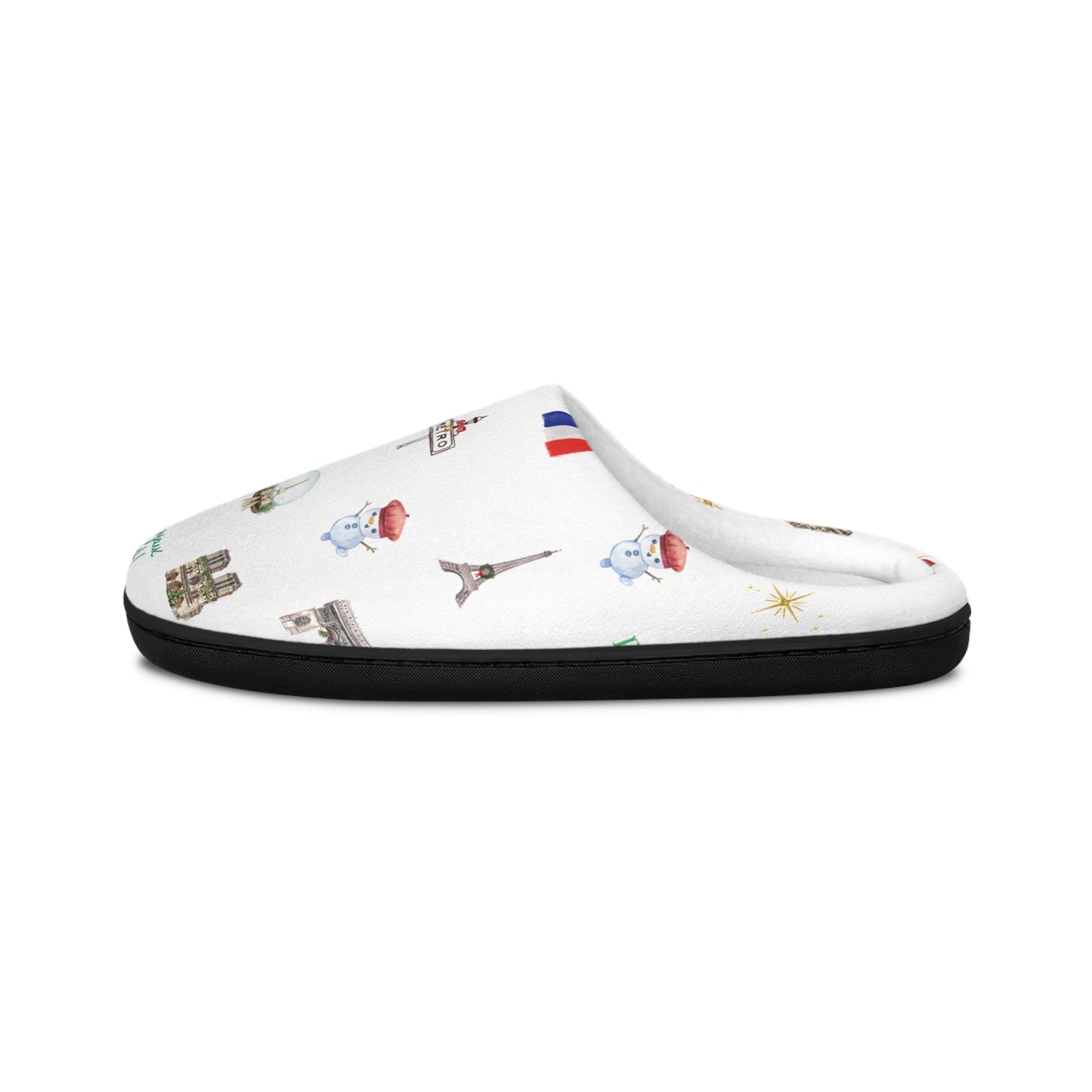 Paris France Inspired Women's Indoor Slippers