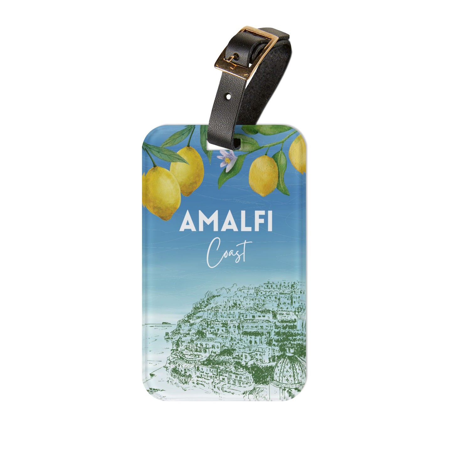 Italian Amalfi Coast Travel Luggage Tag - Perfect for Vacation, Summer Travel, Italy Lovers, Summer Gift, Wanderlust Essentials