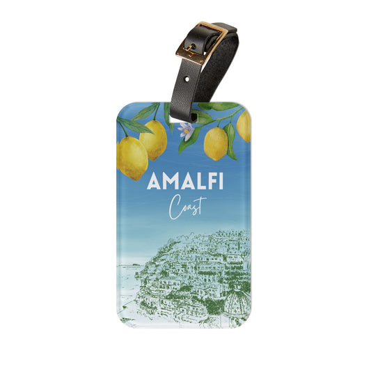 Italian Amalfi Coast Travel Luggage Tag - Perfect for Vacation, Summer Travel, Italy Lovers, Summer Gift, Wanderlust Essentials