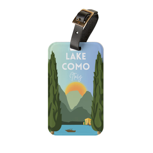 Italian Lake Como Travel Luggage Tag - Perfect for Vacation, Summer Travel, Italy Lovers, Summer Gift, Wanderlust Essentials