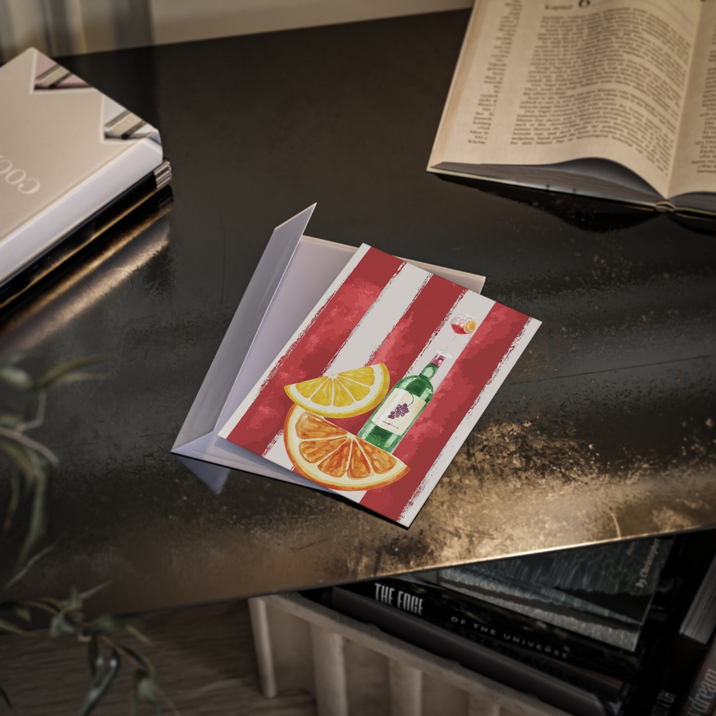 Apertivo Escape Euro Summer Drinks Notecard- Sangria