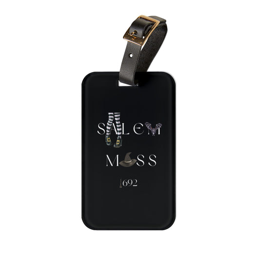 Salem Mass 1692- Fall Travel Luggage Tag - Perfect for Fall Salem Mass Witch & Spooky Travel Accessory