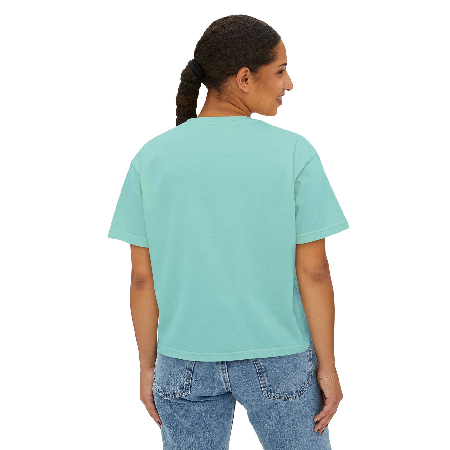 New England Lobster Boxy Graphic Tee, Nautical, Coastal Theme- Women's Relaxed Short Sleeve Fit T-Shirt
