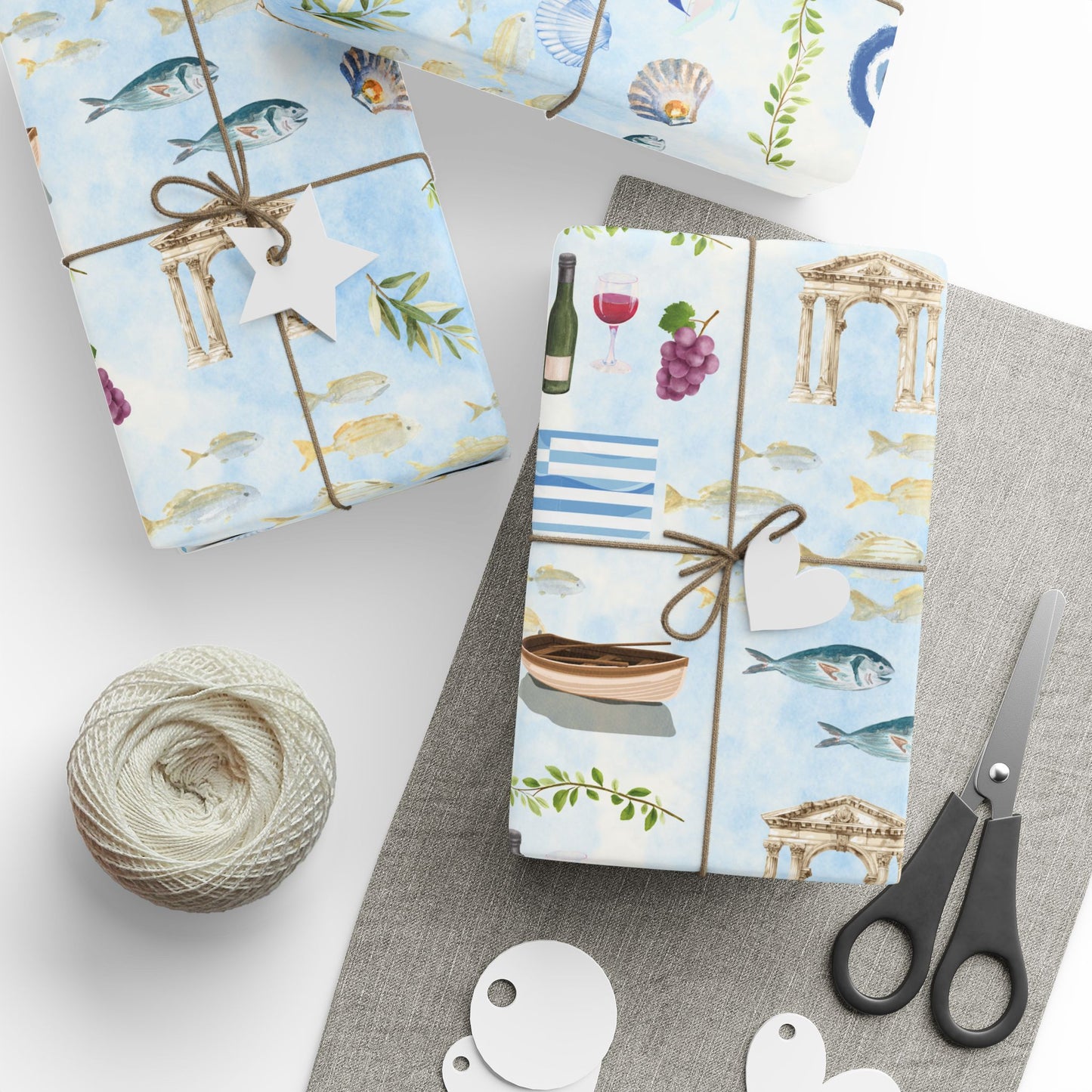 Greek Summer Wrapping Paper Gift Wrap