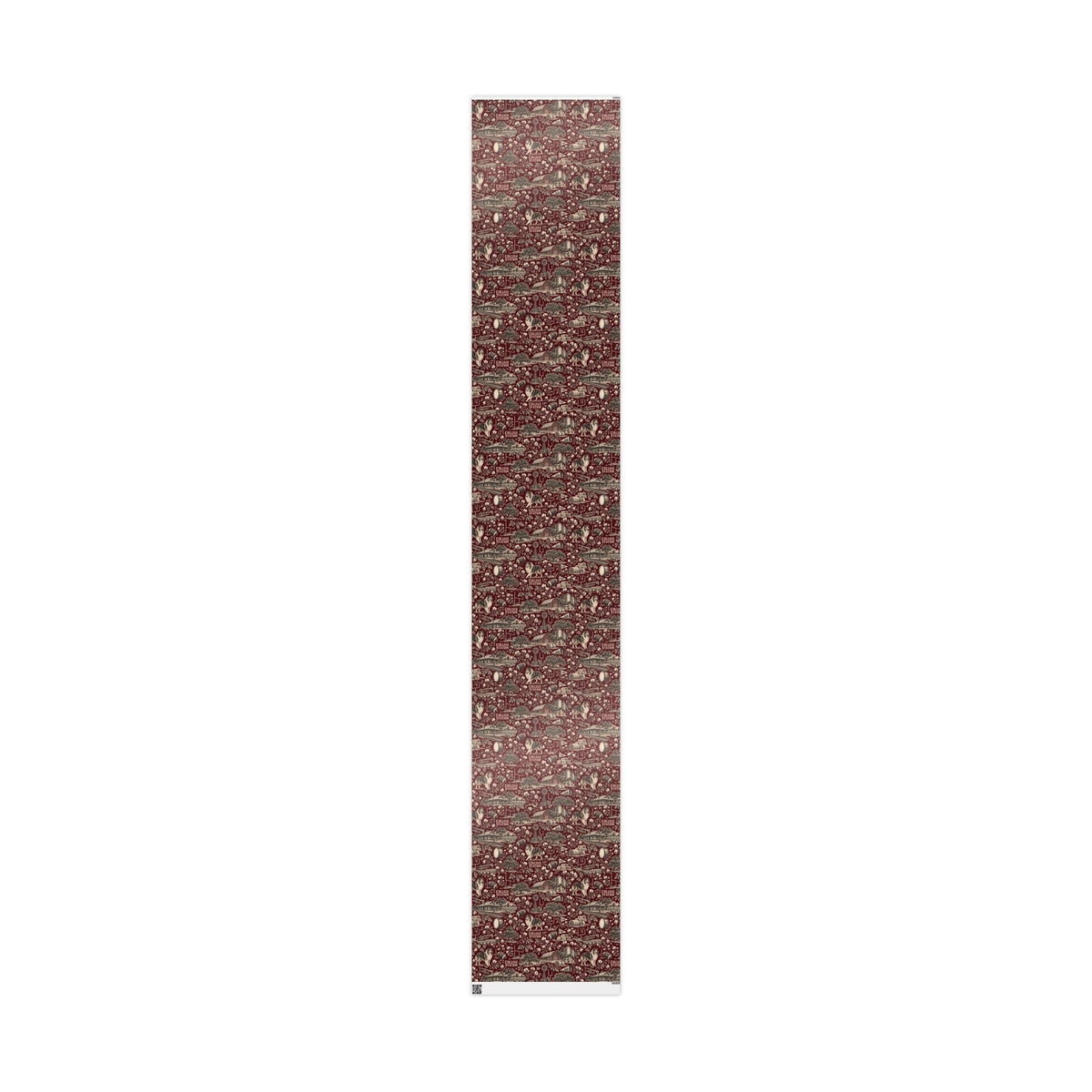 College Station, Texas Football Toile Wrapping Paper: Maroon and White Gift Wrap