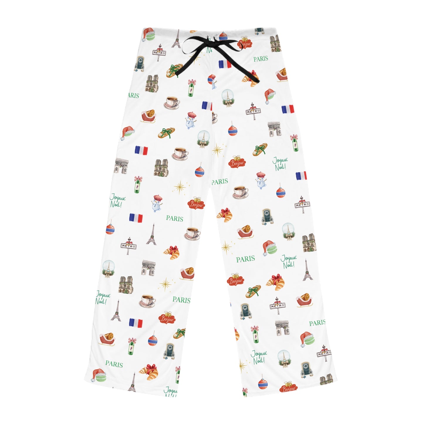 Paris Inspired Holiday Pajama Pants