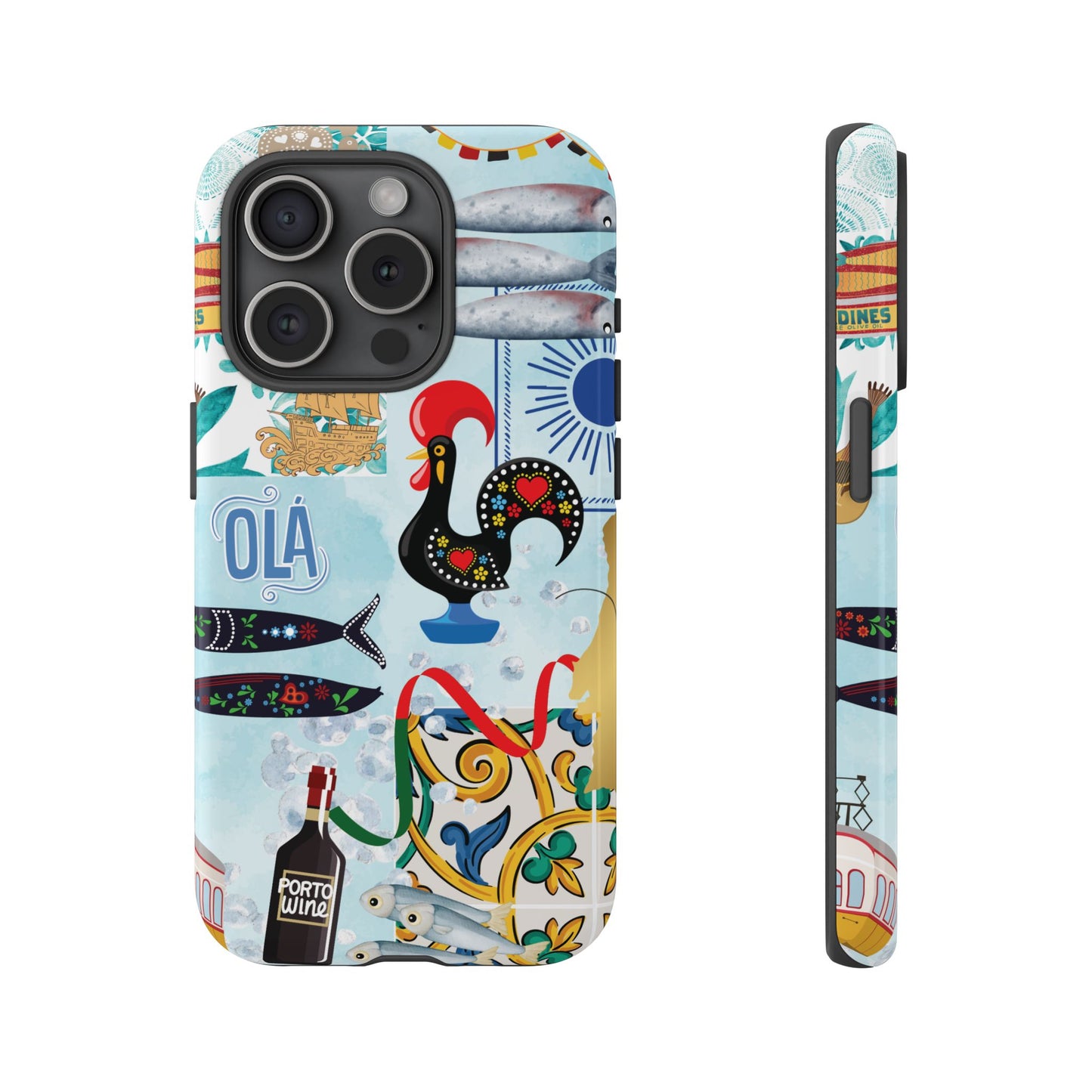 Portugal-Inspired Phone Case, Portugese Vibes, Travel Scene, Colorful Tough Case Phone Cover