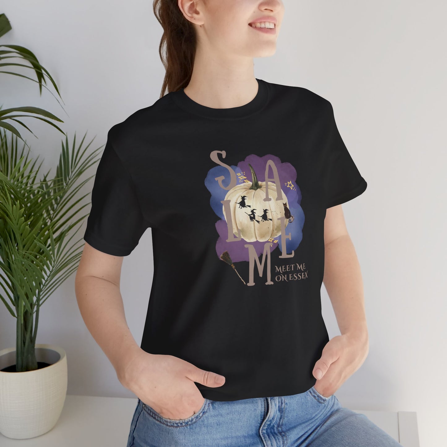 Salem Mass Witch Inspired Tee for Travel, Halloween, Autumn