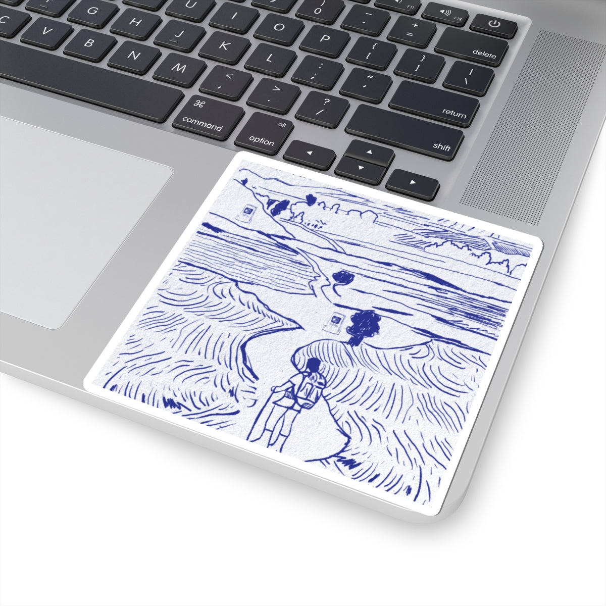 Buen Camino Sketch Sticker- Camino de Santiago- Travel. Accessories, Gift for Travelers Pilgrims