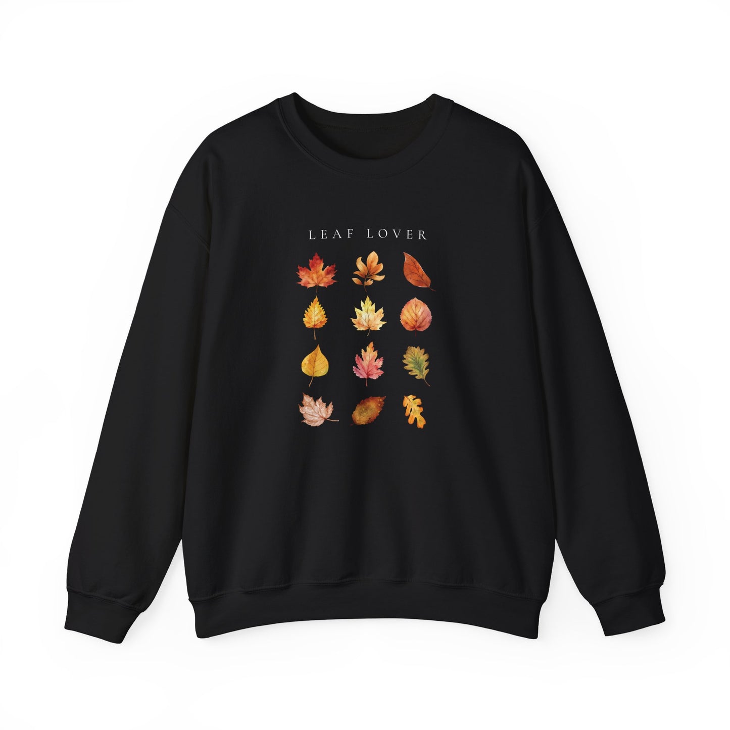 Leaf Lover-Fall & Autumn Vibes  Foliage-Inspired Leaf Peeping Theme Crew Neck Graphic Sweatshirt