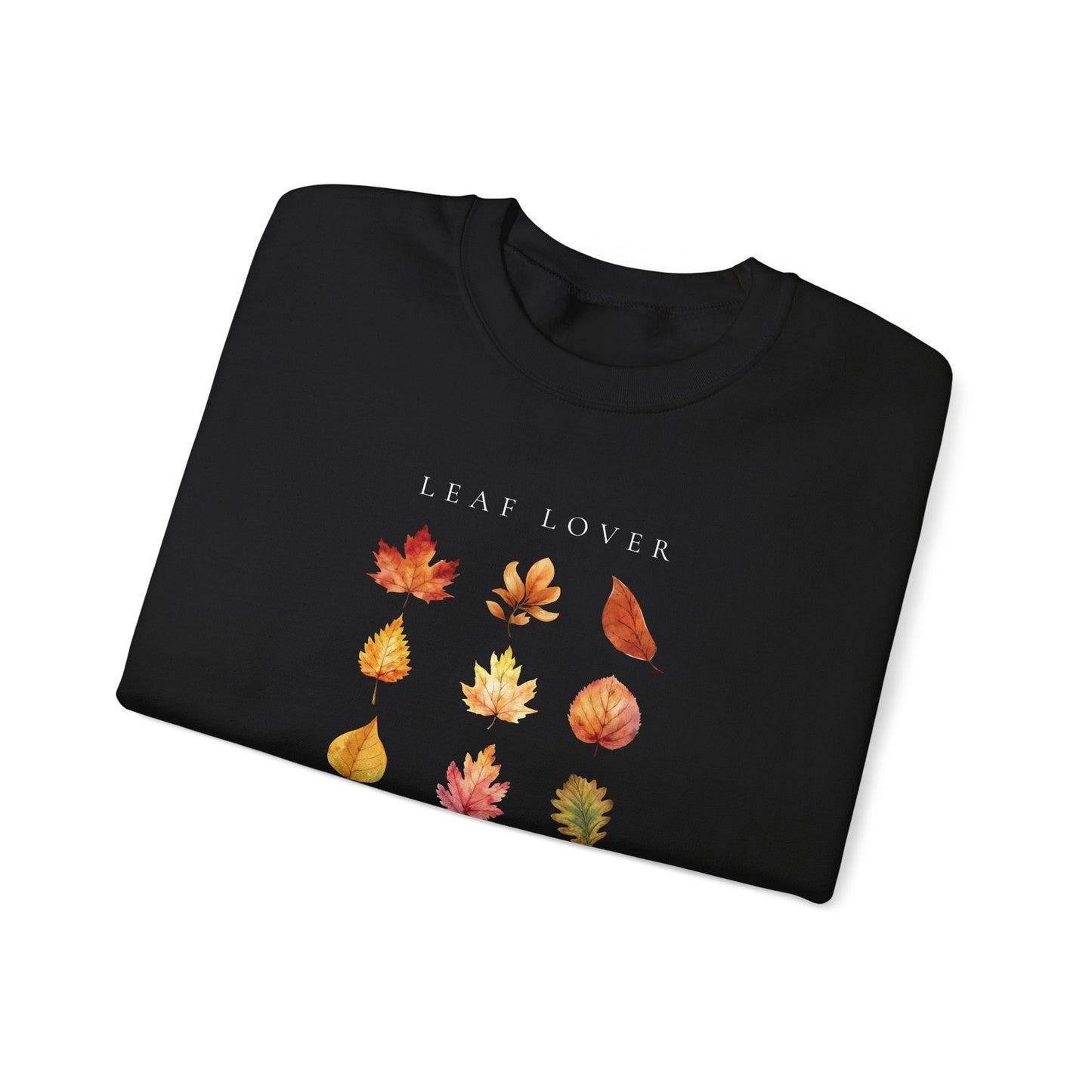 Leaf Lover-Fall & Autumn Vibes  Foliage-Inspired Leaf Peeping Theme Crew Neck Graphic Sweatshirt
