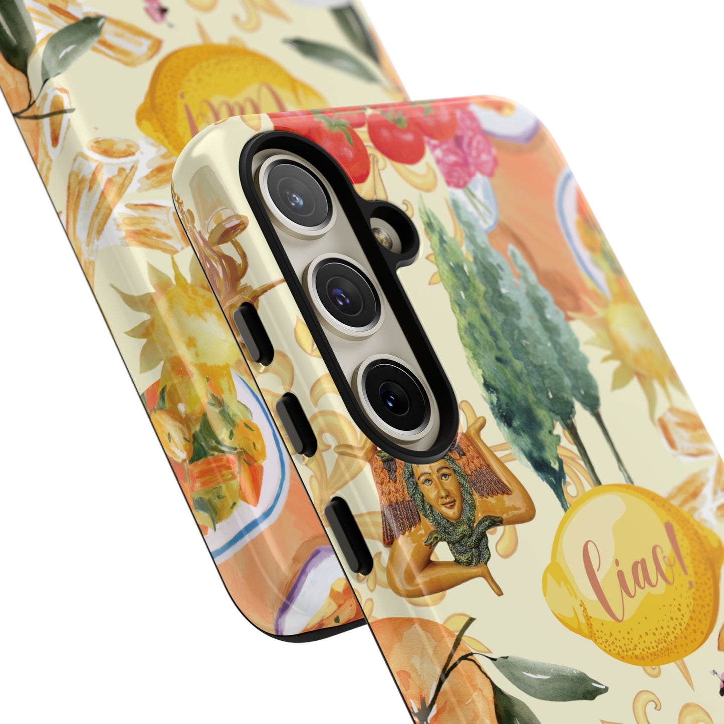 Sicilian Summer Phone Case, Summer Vibes, Italian Sicily Scene, Colorful Tough Case Phone Cover