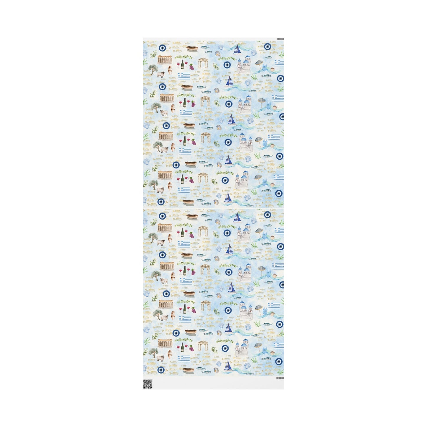 Greek Summer Wrapping Paper Gift Wrap