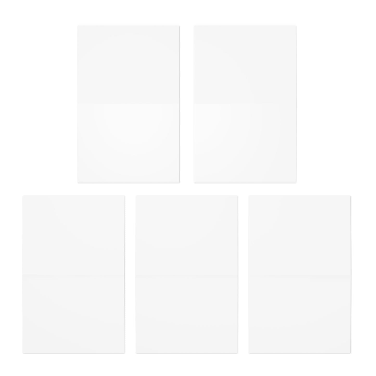 French Coucou in Parisian Letters Colorful Greeting Cards 5-Pack