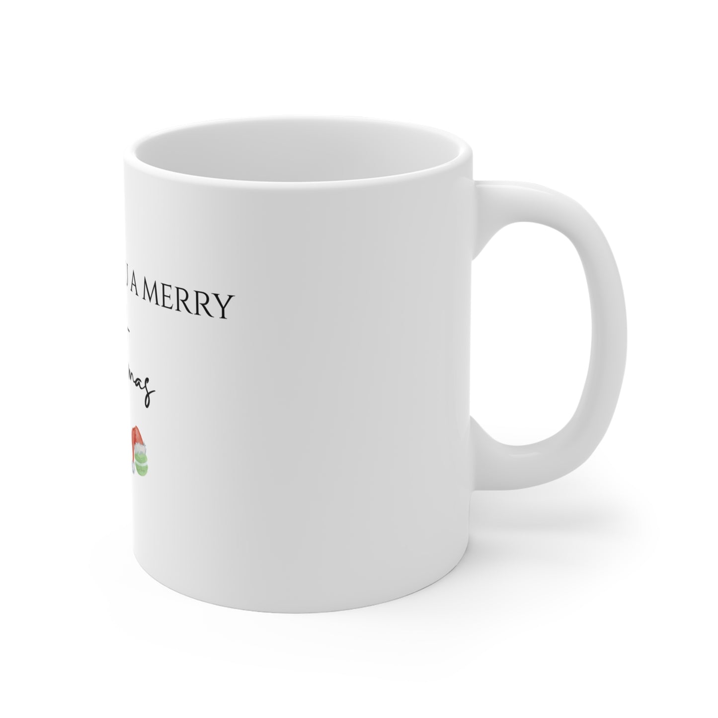 Oui Wish You a Merry Christmas Mug French-Inspired Holiday Mug