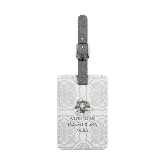 Season 2 White Lotus Sicily Luggage Tag, Travel Accessory for White Lotus Fans, Unique Travel Gift, Vacation Baggage Tag