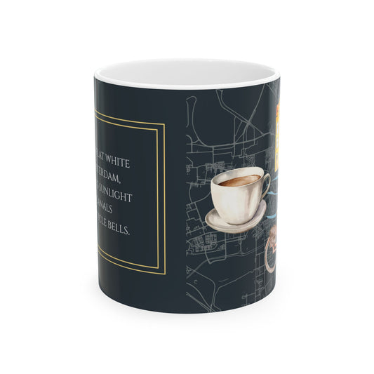 This Is A Flat White In Amsterdam- Travel Vignette Coffee Mug