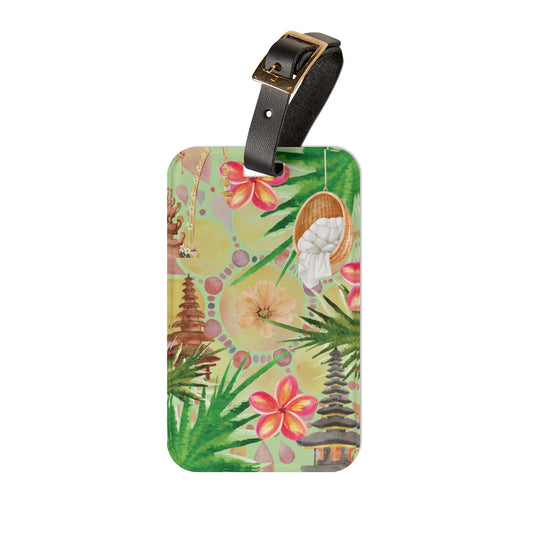 Tropical Colorful Bali Indonesia Inspired Tropical  Travel Luggage Tags - Vacation, Travel, Gift, Wanderlust Essentials
