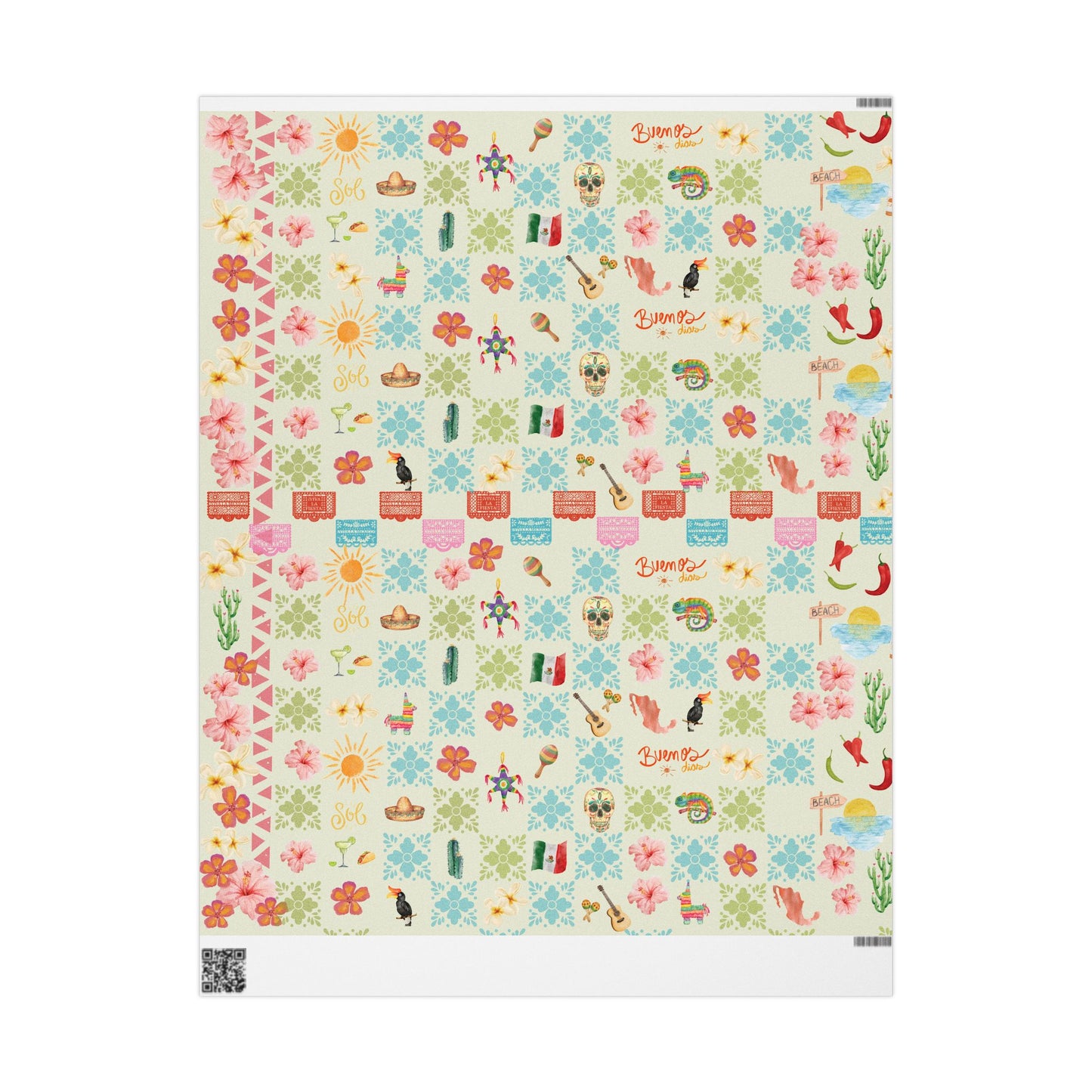 Mexico Themed Fiesta Wrapping Paper Gift Wrap