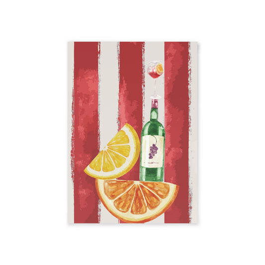 Apertivo Escape Euro Summer Drinks Notecard- Sangria