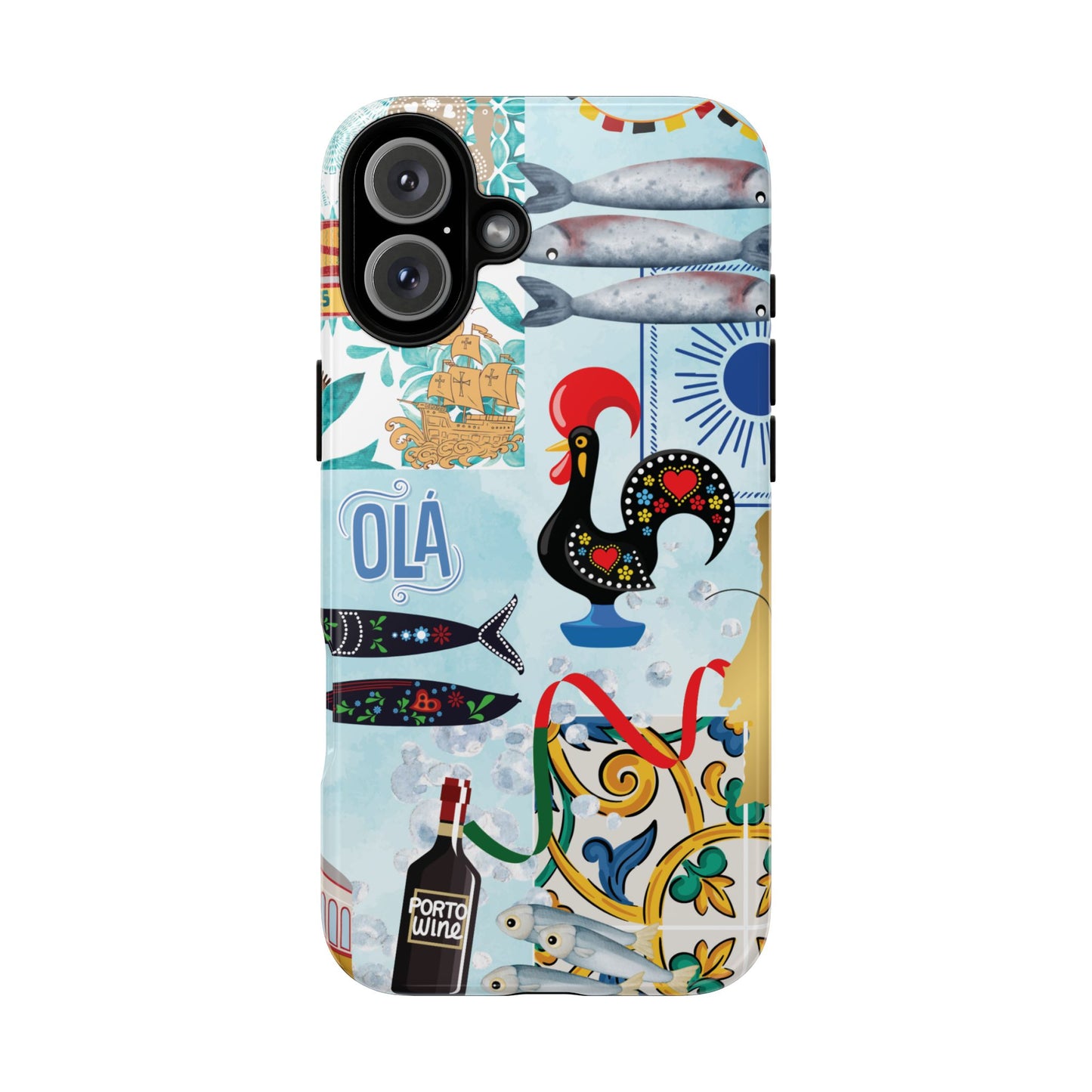 Portugal-Inspired Phone Case, Portugese Vibes, Travel Scene, Colorful Tough Case Phone Cover