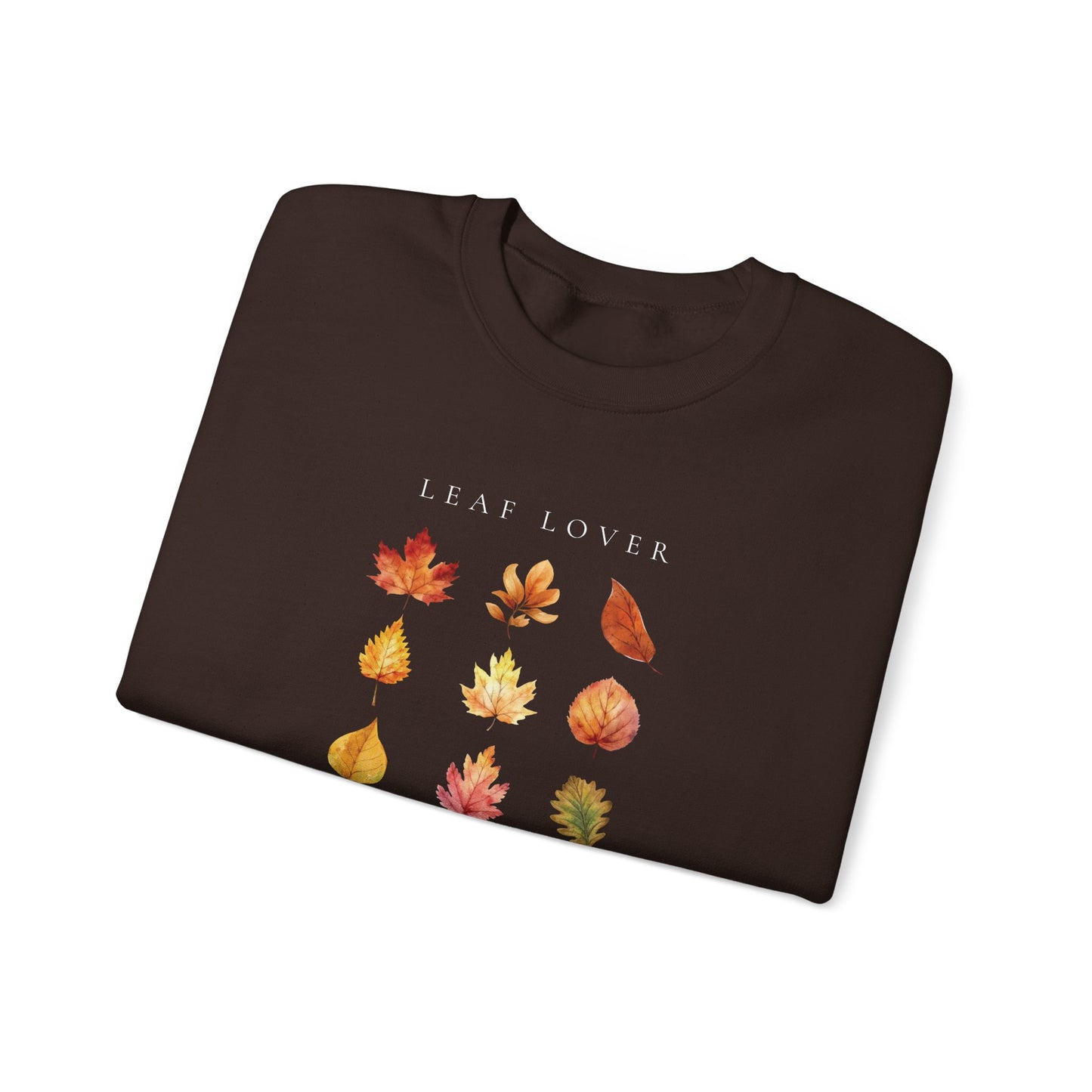 Leaf Lover-Fall & Autumn Vibes  Foliage-Inspired Leaf Peeping Theme Crew Neck Graphic Sweatshirt