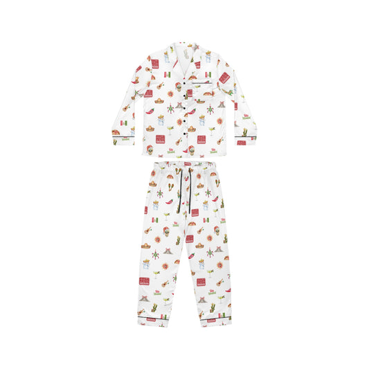 Mexico Christmas Holidays Women's Satin Pajamas