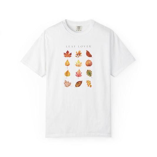Leaf Lover-Fall & Autumn Foliage-Inspired Leaf Peeping-Vibes Theme Fall T-Shirt, Graphic Tee