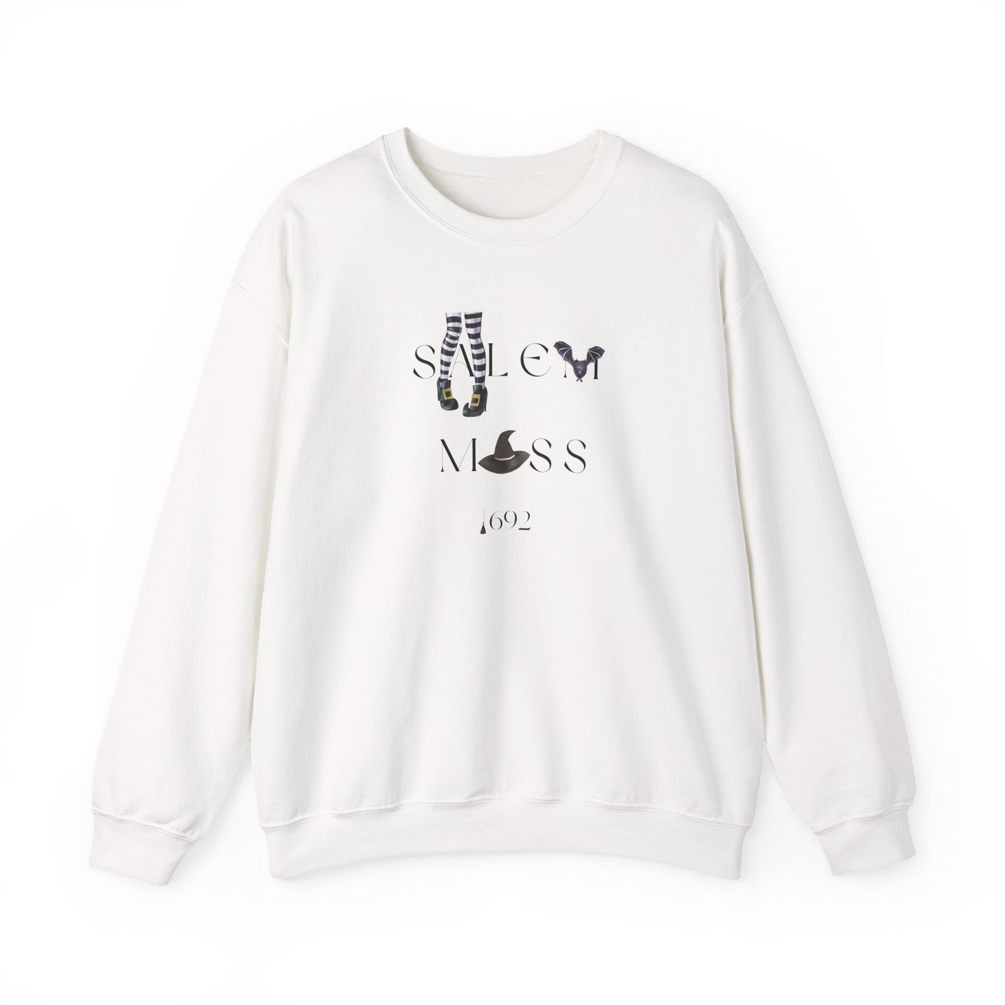 Salem Mass 1692- Witch and Halloween-Inspired Graphic Crewneck Sweatshirt
