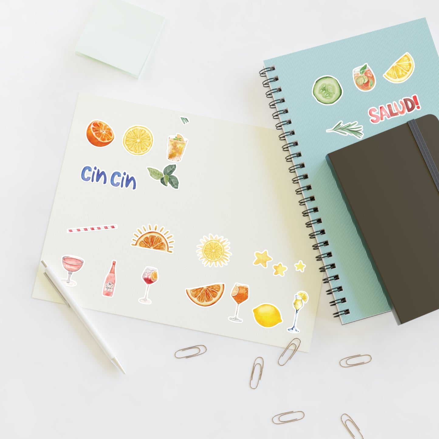 Apertivo Escape- Sticker Sheet Euro Summer Drink Designs