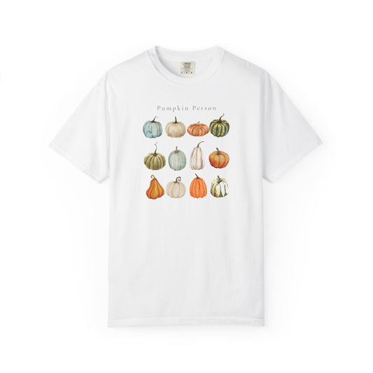 Pumpkin Person-Fall & Autumn-Inspired Pumpkin-Vibes Theme Fall T-Shirt, Graphic Tee