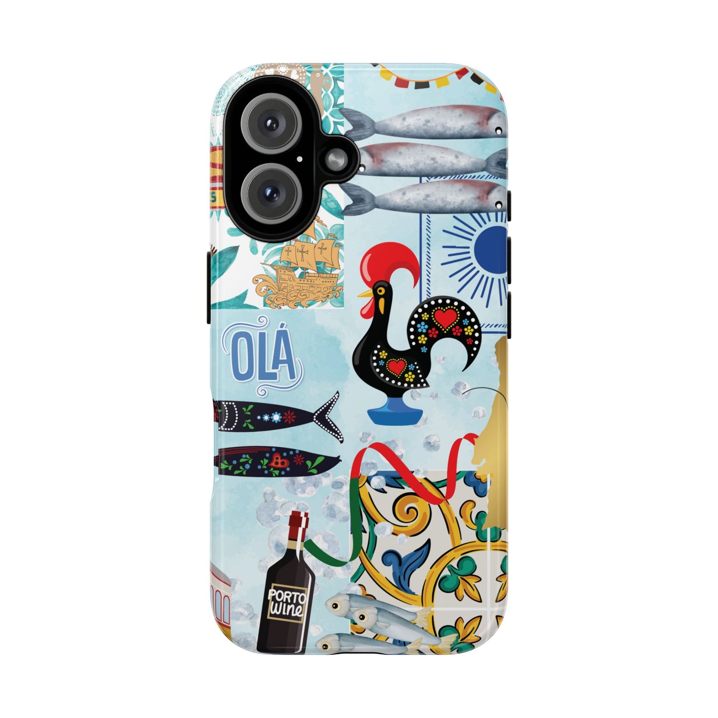 Portugal-Inspired Phone Case, Portugese Vibes, Travel Scene, Colorful Tough Case Phone Cover