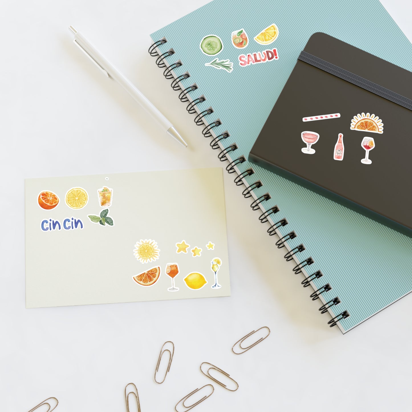 Apertivo Escape- Sticker Sheet Euro Summer Drink Designs