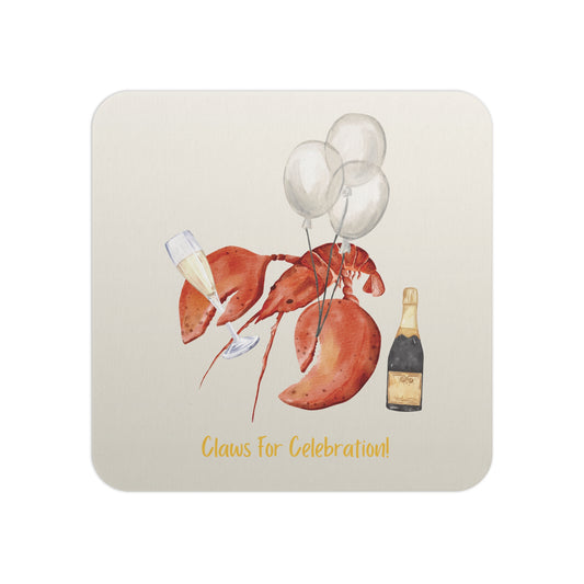 Lobster Party Coasters | Claws for Celebration! | Party Supplies, Lobster, Seafood, Champagne Celebration Themed Coasters