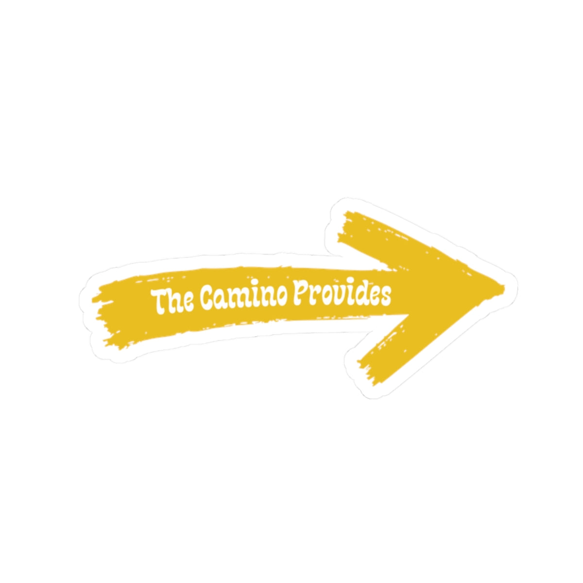 The Camino Provides Arrow Sticker- Camino de Santiago- Travel. Accessories, Gift for Travelers Pilgrims