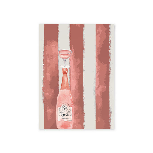 Apertivo Escape Euro Summer Drinks Notecard - Rosé