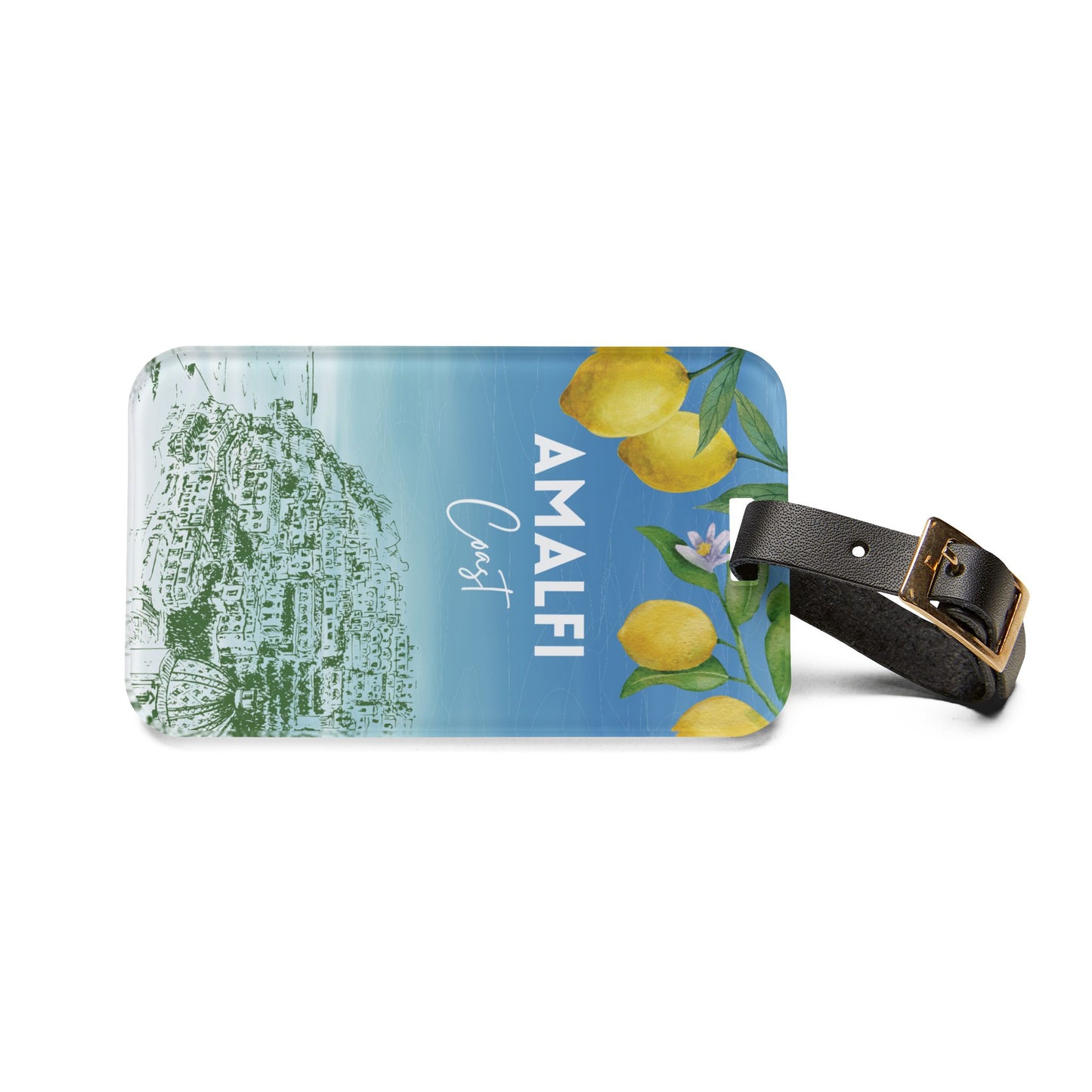 Italian Amalfi Coast Travel Luggage Tag - Perfect for Vacation, Summer Travel, Italy Lovers, Summer Gift, Wanderlust Essentials