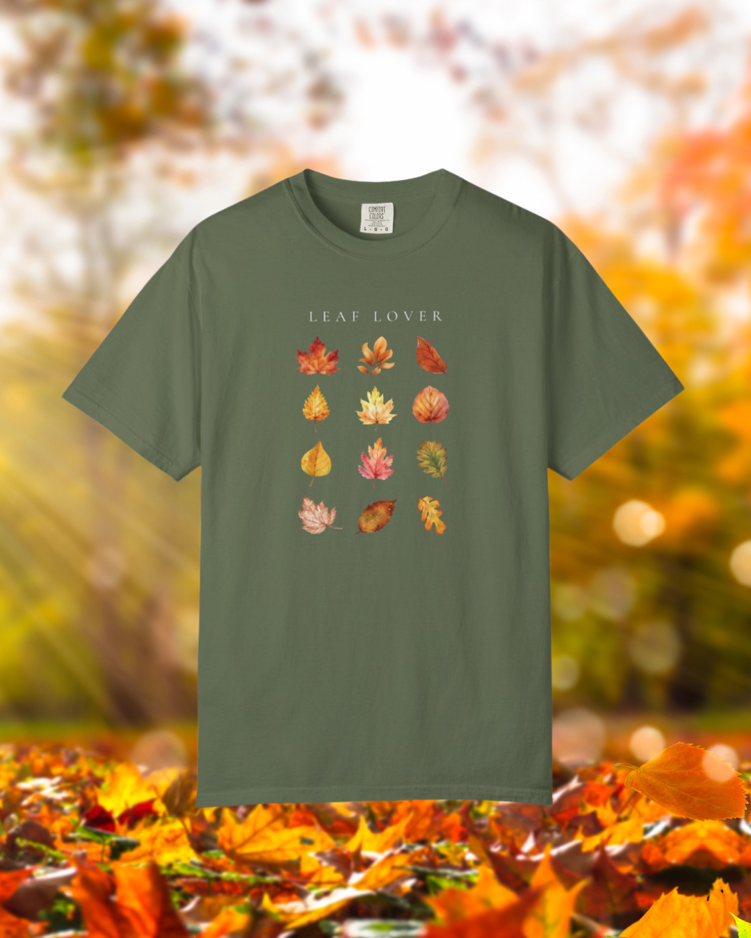 Leaf Lover-Fall & Autumn Foliage-Inspired Leaf Peeping-Vibes Theme Fall T-Shirt, Graphic Tee