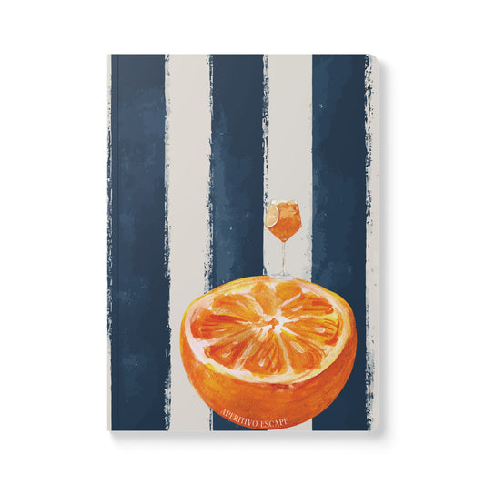 Aperitivo Escape Travel Notebook | Mediterranean Summer Journal | Vacation Soft Cover Notebook | Travel Gift