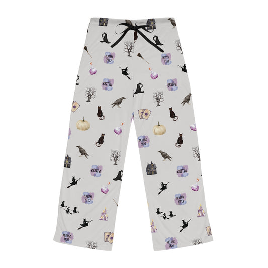 Salem Mass Halloween Witch Themed Drawstring Pajamas Lounge Pants