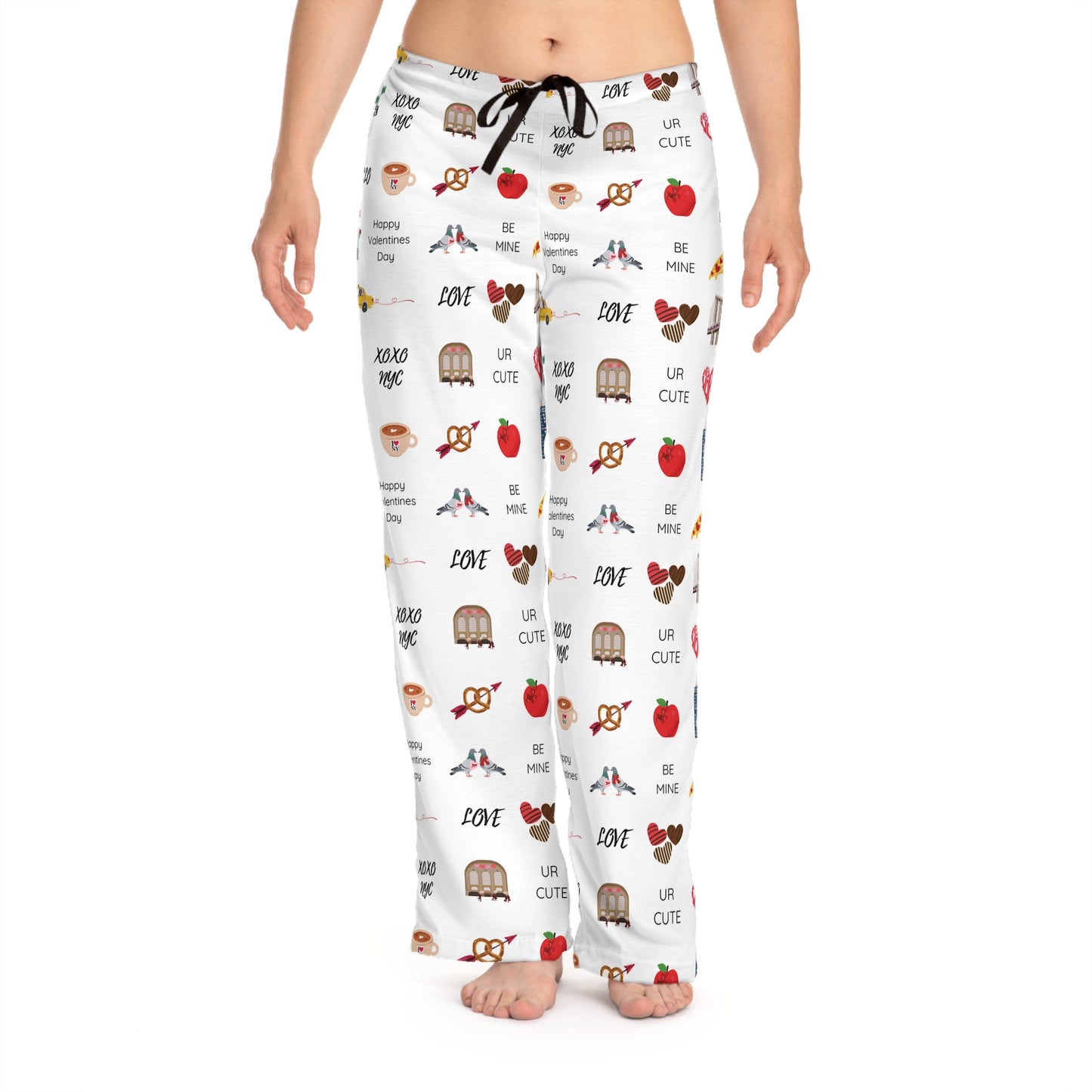 Women's New York City Valentines Day Inspired Pajama Pants