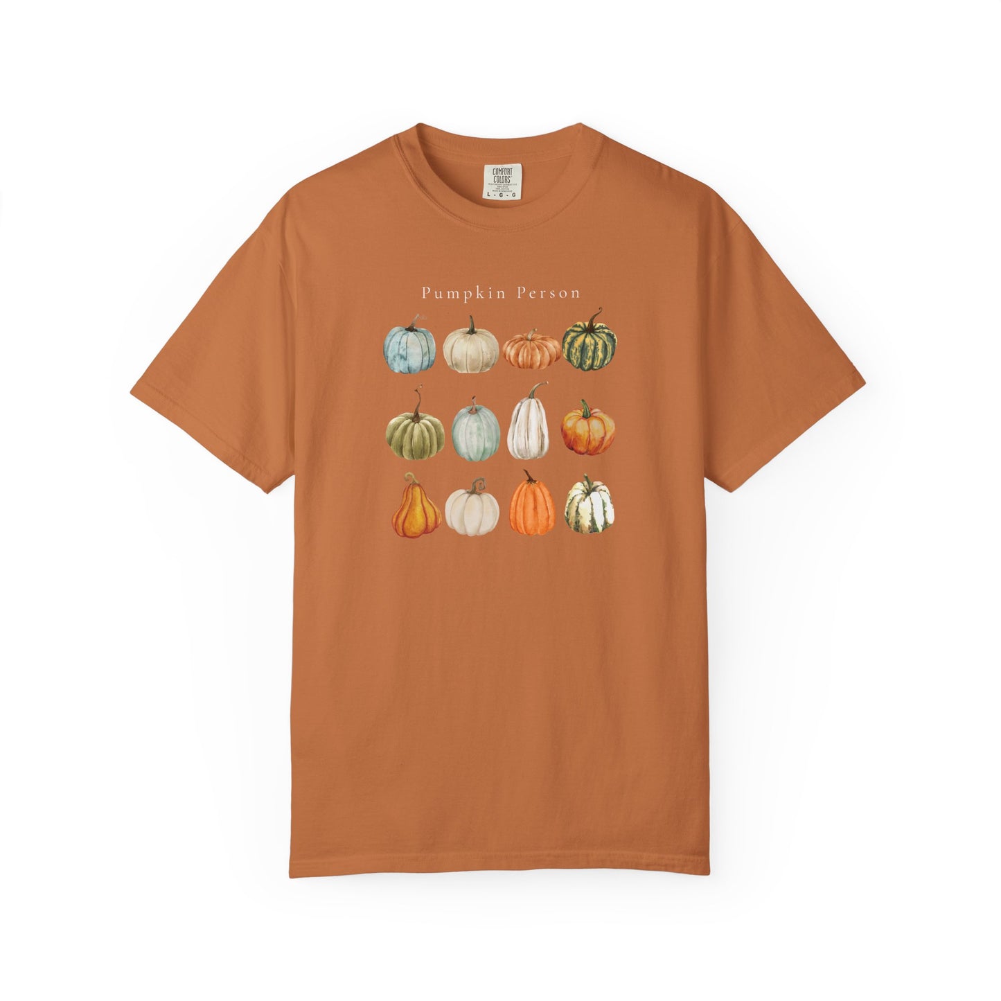 Pumpkin Person-Fall & Autumn-Inspired Pumpkin-Vibes Theme Fall T-Shirt, Graphic Tee