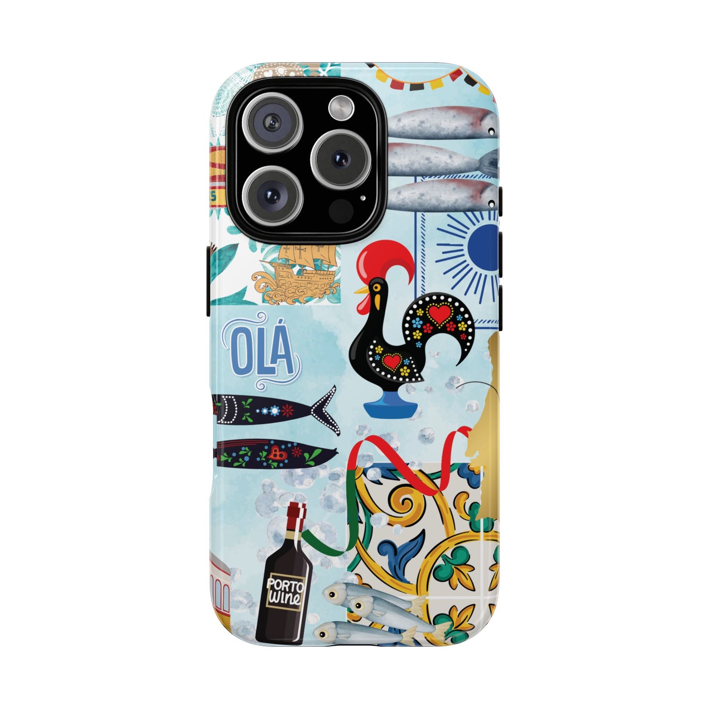 Portugal-Inspired Phone Case, Portugese Vibes, Travel Scene, Colorful Tough Case Phone Cover