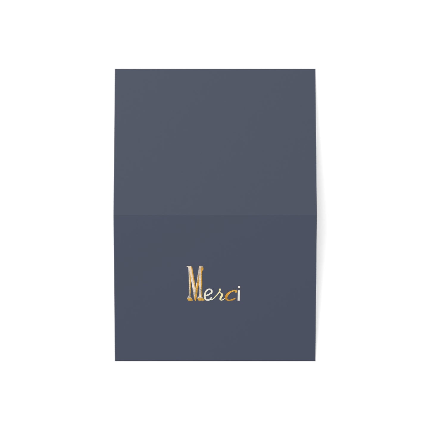 Merci -Thank You Greeting Card, French Parisian Typography