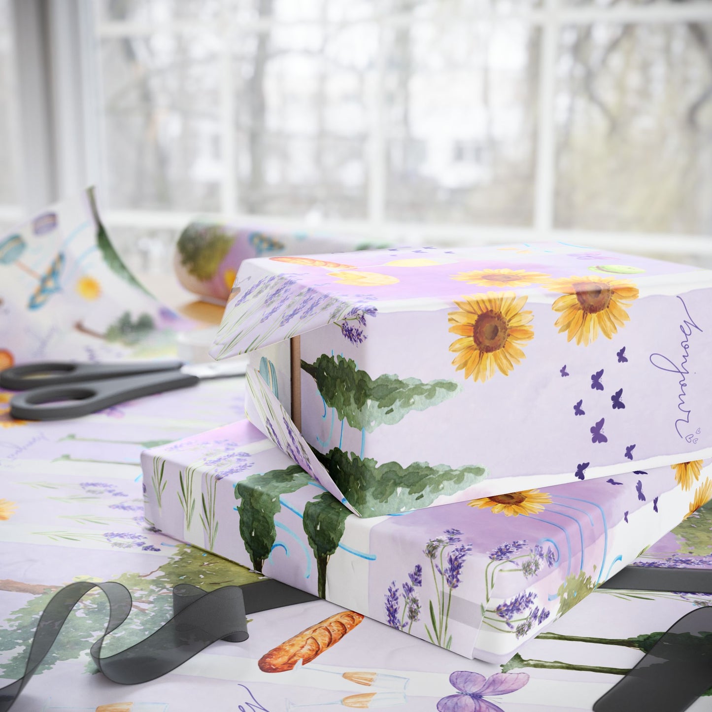 Provence Summer South of France Wrapping Paper Gift Wrap