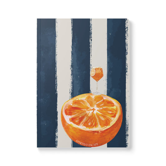 Aperitivo Escape Travel Notebook | Mediterranean Summer Journal | Vacation Soft Cover Notebook | Travel Gift