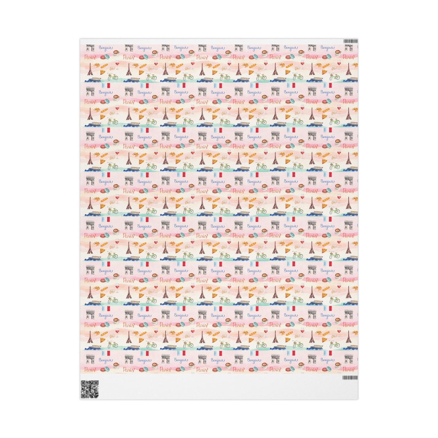 Paris France Wrapping Paper Gift Wrap