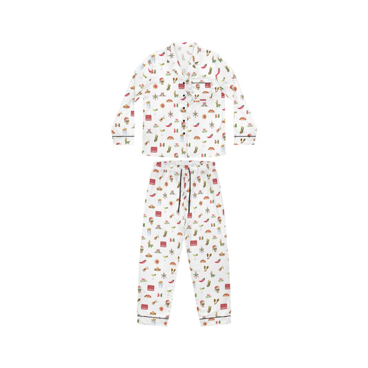 Mexico Christmas Holidays Women's Satin Pajamas