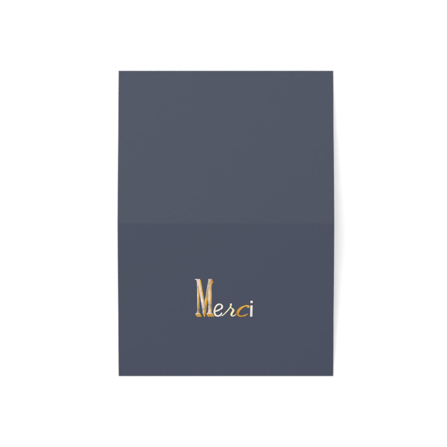 Merci -Thank You Greeting Card, French Parisian Typography