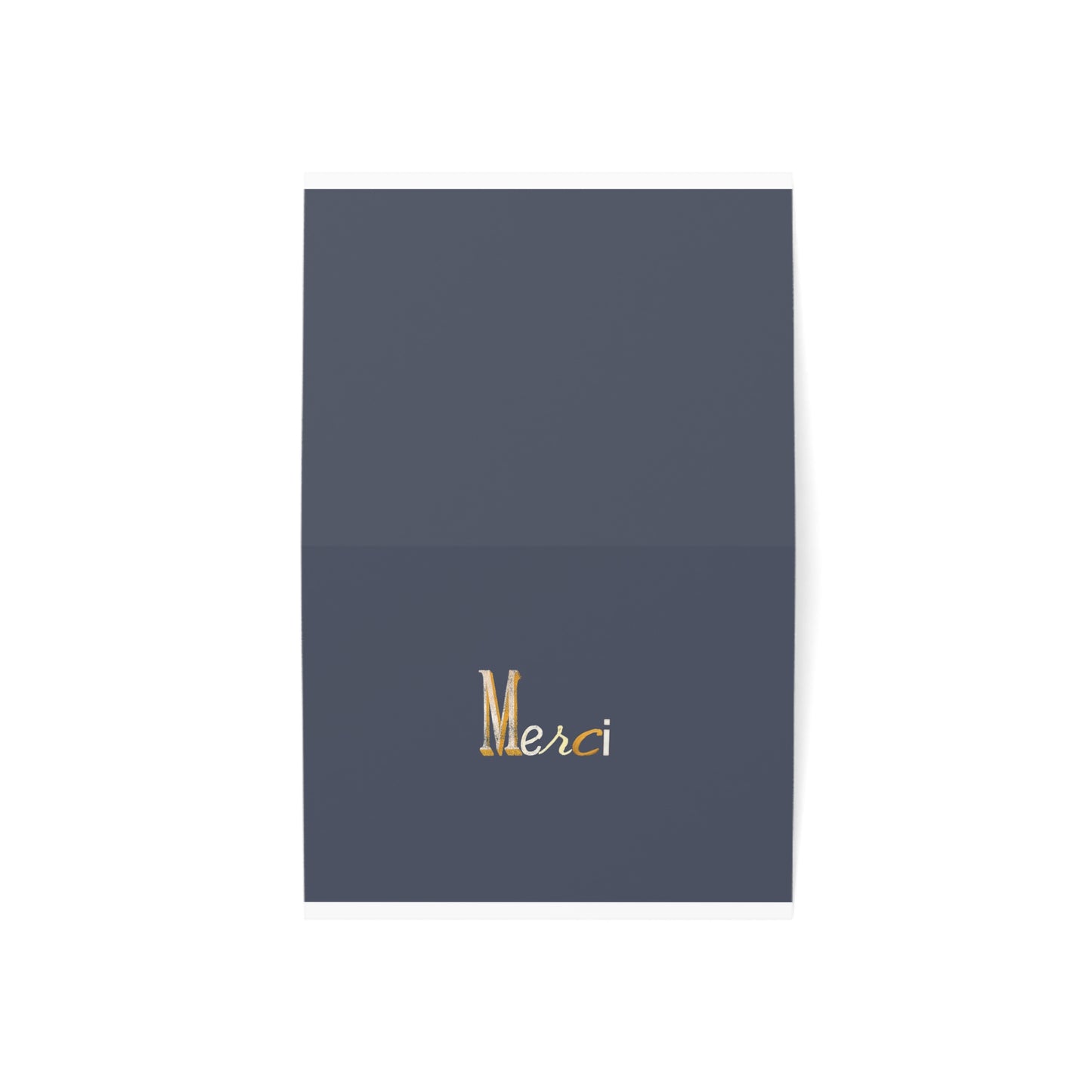 Merci -Thank You Greeting Card, French Parisian Typography